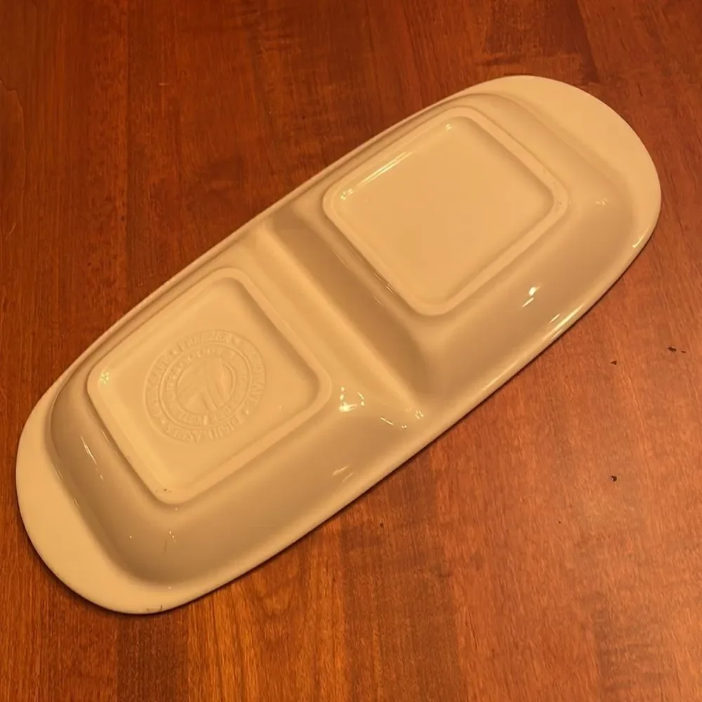 Longaberger Woven Traditions Divided Serving Dish